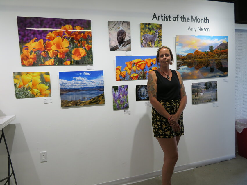 The Artist of the Month Wall featured photographer Amy Nelson