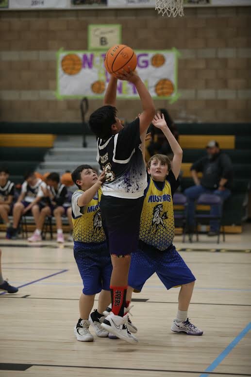 A Wallace Colts player lifts a layup in the recent game versus South Fork. 