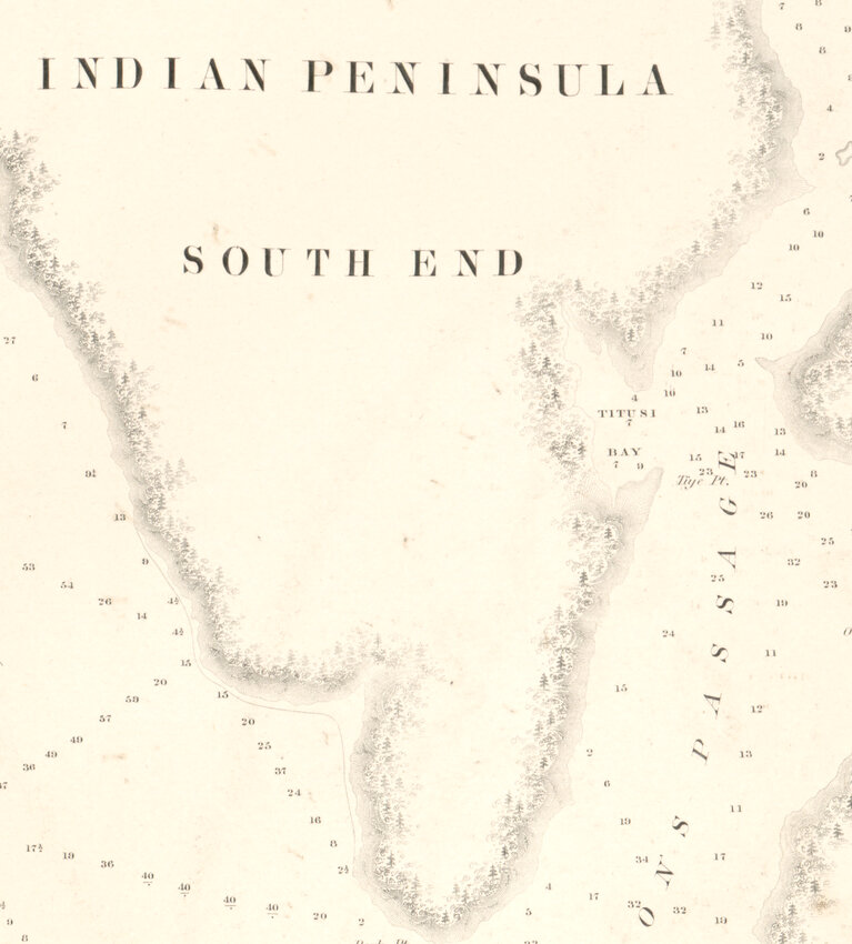 Wilkes named the bay Titusi Bay on the chart of Puget Sound’s inlets and anchorages (1850).