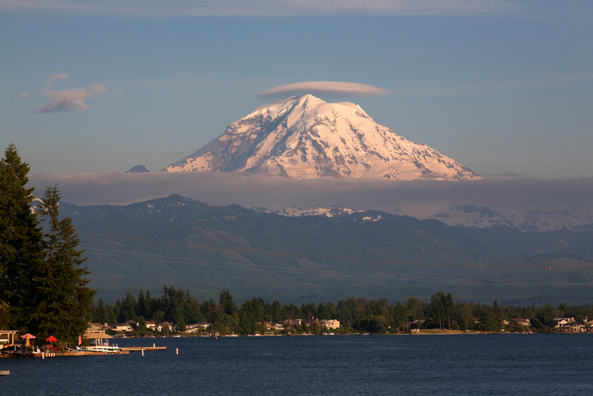 Mount Rainier or T&rsquo;qo&rsquo;bəd sometimes wears a &ldquo;hat,&rdquo; which meant to Native people that a weather change could be expected.