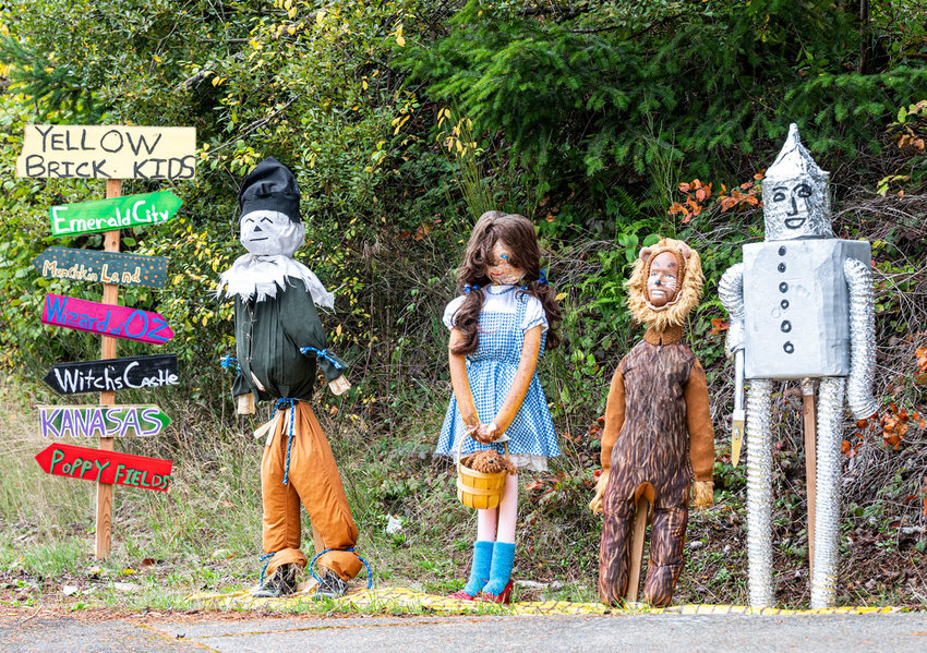 Sonja Nesta of Lakebay won first place and $175 in prize money with &ldquo;The Yellow Brick Kids&rdquo; in the annual Scarecrow Contest. more on pages 10-11.