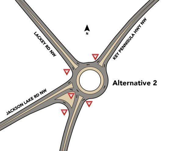 Proposed intersection design.