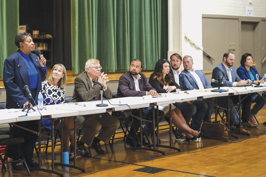 Nine candidates running for four offices addressed residents.