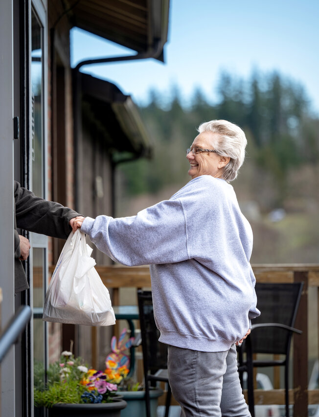Longtime KPCS Volunteer Judy Jesse began delivering meals with door-to-door service in February.
