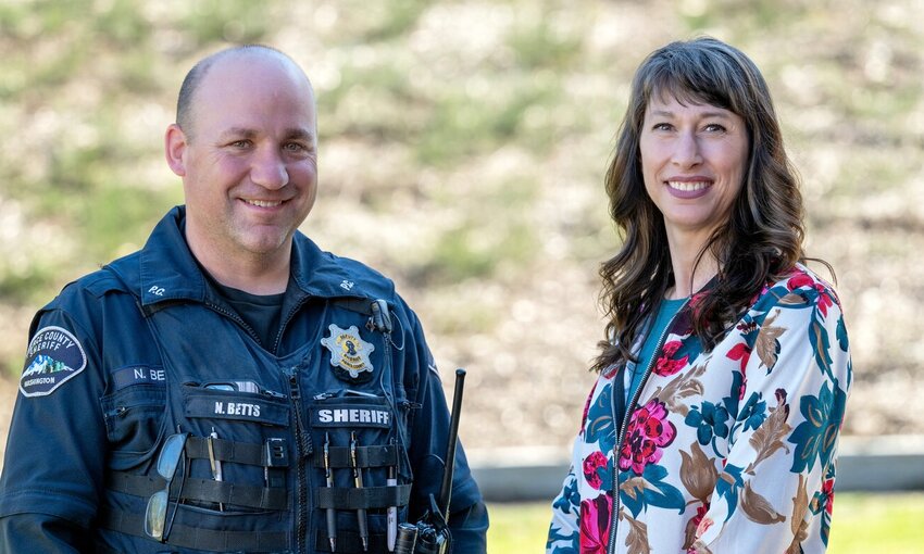 Pierce County Sheriff&rsquo;s Dept. Deputy Nathan Betts and KP Citizens Against Crime Chair Melody Williams are working to connect neighborhood watch groups to strengthen overall community safety.