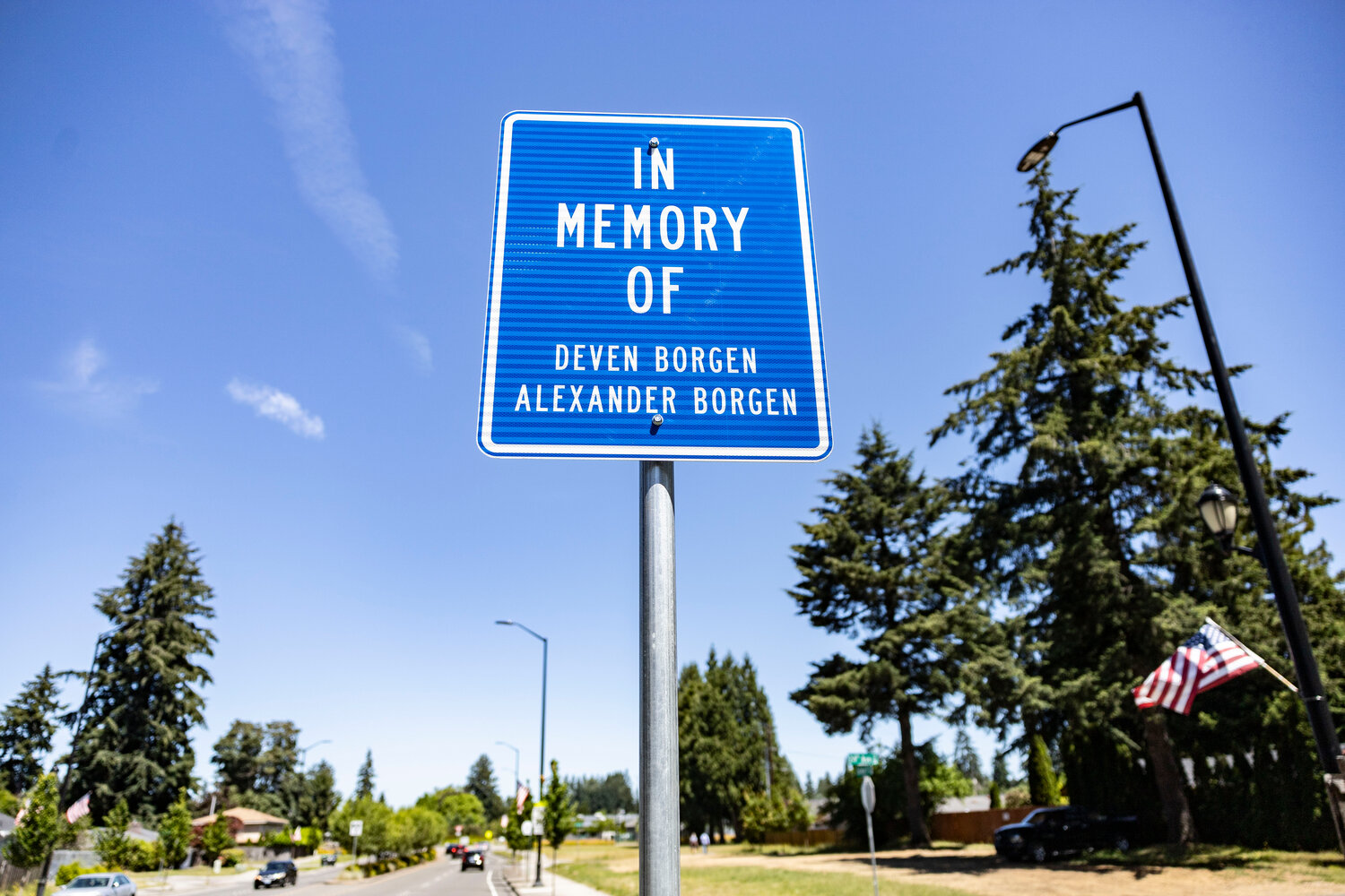 Memorial sign for slain brothers installed in Lacey - Nisqually Valley News