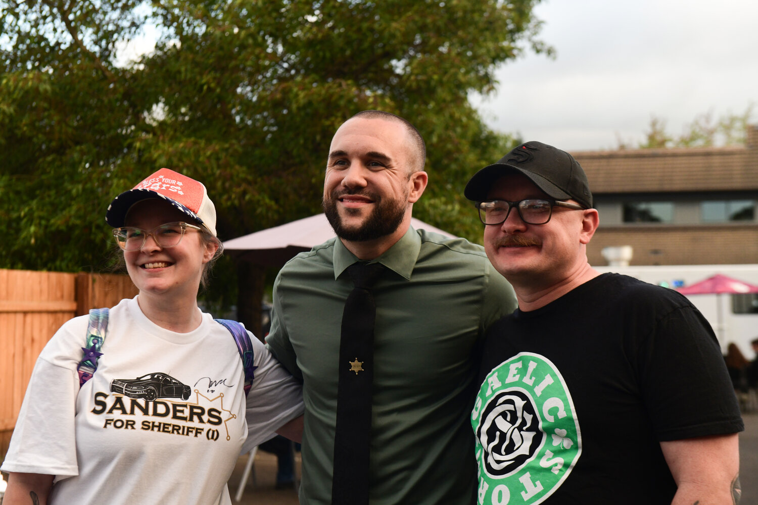 Thurston County Sheriff Derek Sanders hits 507 Taproom and Filling Station for campaign stop - Nisqually Valley News