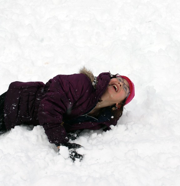 Five Towners play and work in the snow