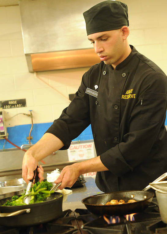 Daniel Arshadnia demonstrates his culinary skills, for which he’s won a gold medal.