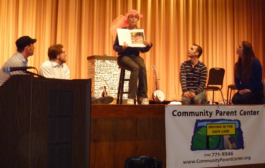 Members of Theatre Three performed an anti-DWI play at the Bellmore-Merrick Central District forum last Thursday.