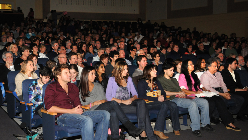 The OHS auditorium was packed for the Strawberry Fields concert.