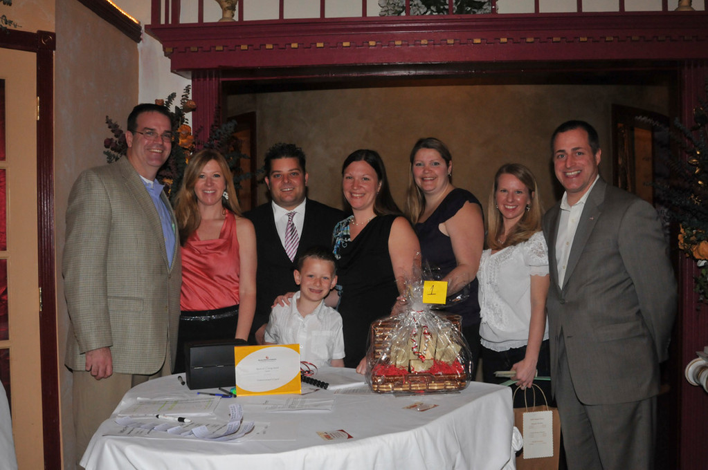 Tom and Jenny  Atkinson, Danny and Kelly Ambrosio with Christopher, Abby Manasakis, Katie Smythe, and Assemblyman Brian Currran attended the fundraiser.
