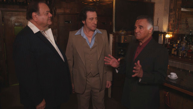 All about wiseguys: A scene from the “Lily of the Feast,” with Paul Sorvino, left, Federico Castelluccio, and Tony LoBianco.