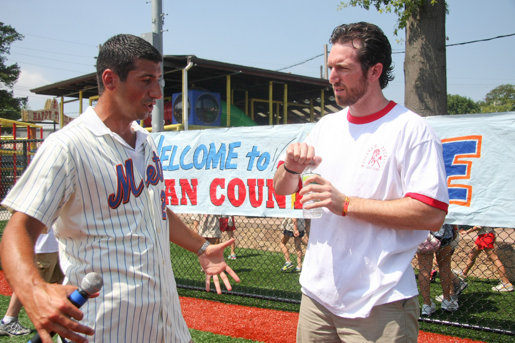 Coleman Country camp owner and director Ross Coleman chatted with Ike Davis.