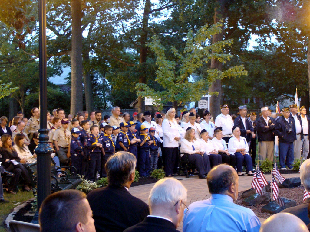 Local organizations assembled in Mremorial Park to pay tribute to the World Trade Center victims.