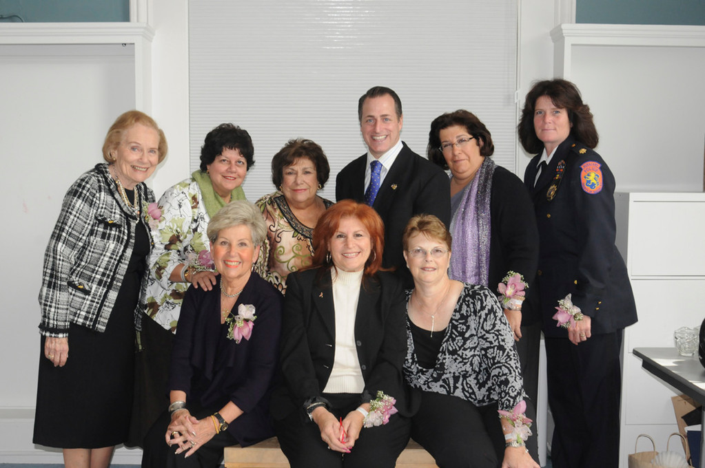 Assemblyman Brian Curran honored women who make a difference in their communities. LauKaitis is standing at right, and Flaherty is seated at right.