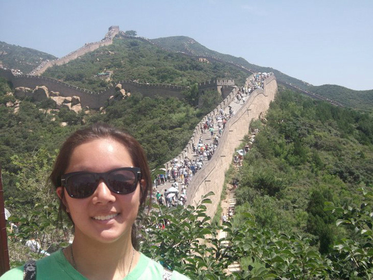 While attending the NSLI-Y summer language immersion program in Beijing, Lynbrook High School student Jessica Shao visited the Great Wall of China.