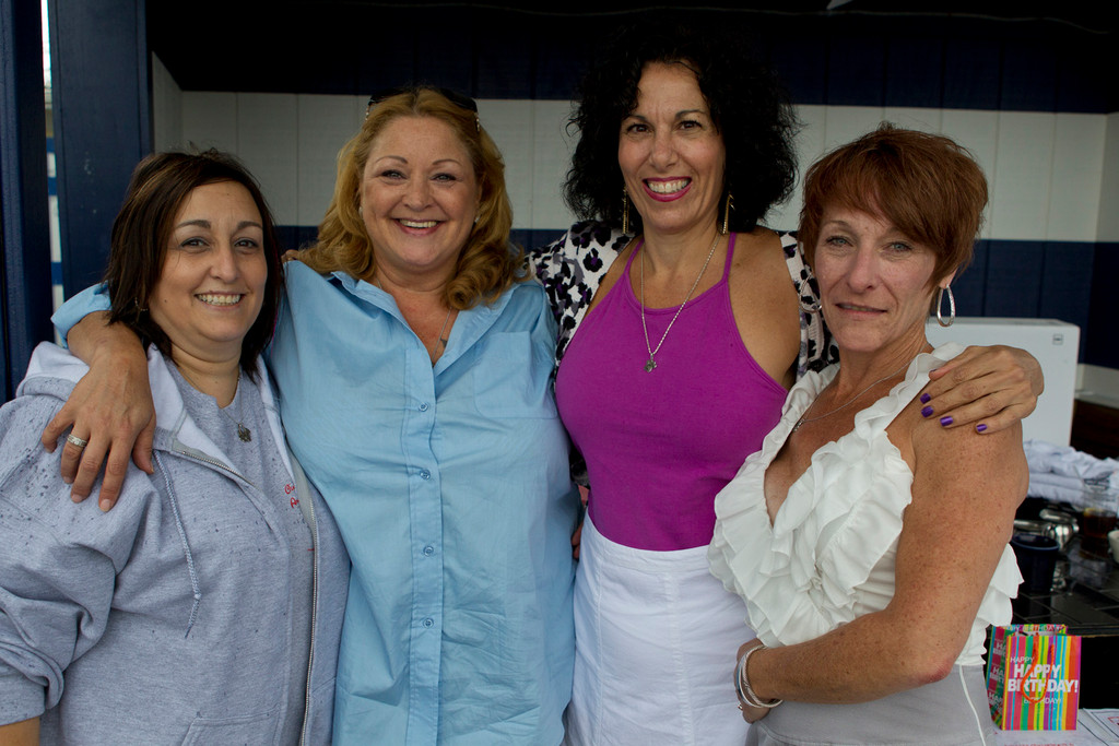 Event Coordinators Denise Abandolo, left, Pattie Lazarus, Rita Accardi and Lisa Galgano at Our Best Friends Rescue fundraiser at The Fishery on Sept. 11.