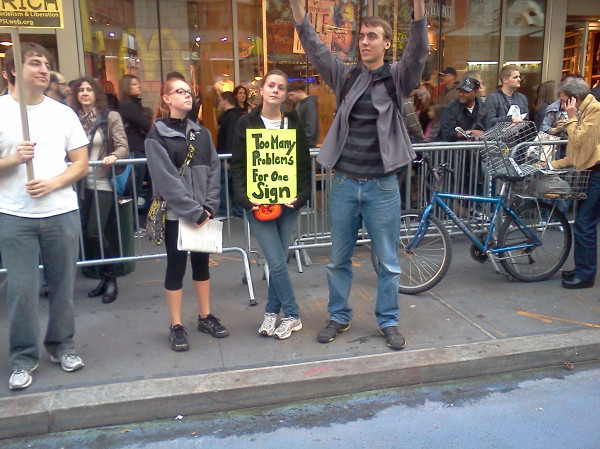 On Oct. 15, nearly 10,000 marched with Occupy Wall Street in New York City.