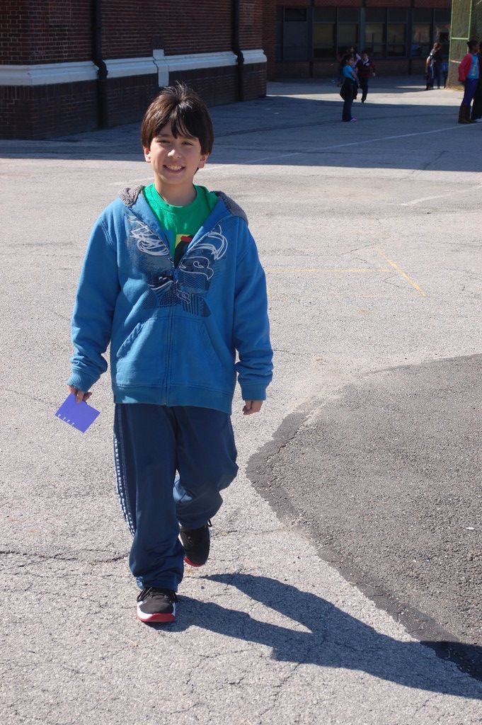 Fourth-grader Brandon Lee is the most frequent walker in the Wheeler Avenue School Mileage Club, an initiative designed to promote lifelong exercise.