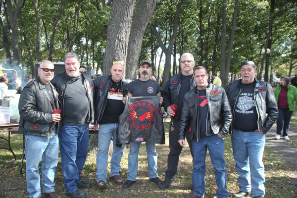 Black & Red members were among 200 motorcyclists who took part in the event.