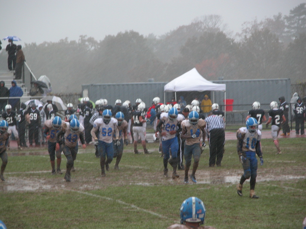 Central High’s football team played at Plainview JFK High School last Saturday in cold and snowy weather, sending several players from both the Eagles and the Hawks to the hospital.