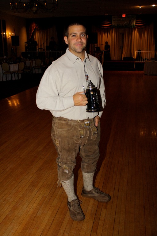 Kevin Glenn, a co-founder of J.A.C.K., dressed for the JACKtoberfest.