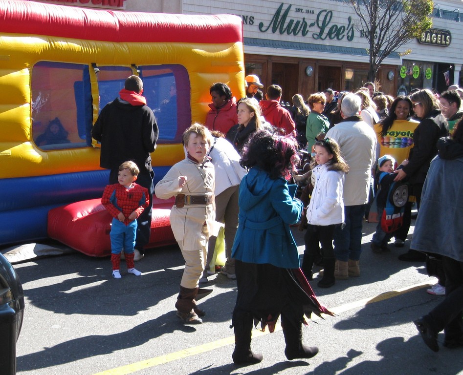 Bouncy rides, games and prizes abound on the avenue in Lynbrook.
