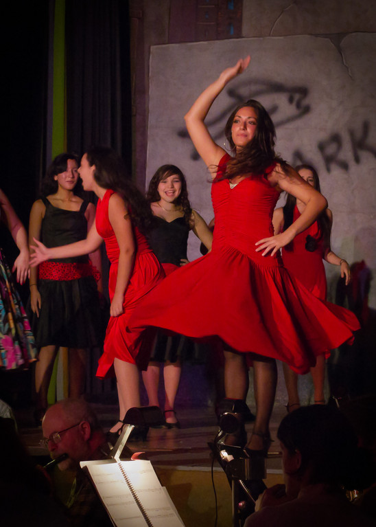 The girls danced to “america.”