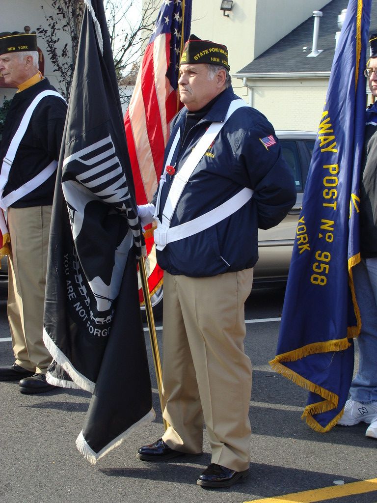 Quartermaster Pat Iuliucci at attention during the ceremonies.