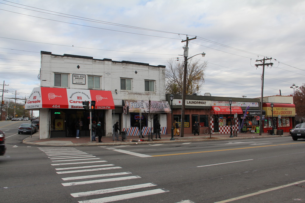 Streetscape work was completed last month on Hempstead Turnpike in Elmont.