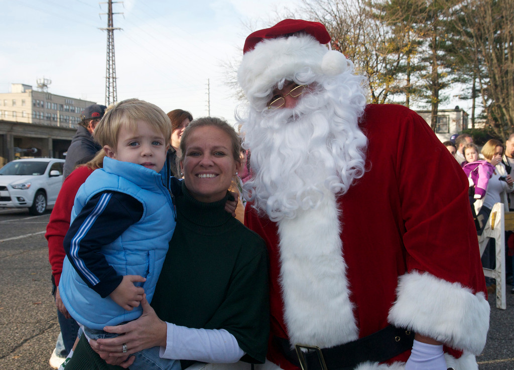 Matt Rupprecht, 3 and his mom, Sharon met Santa in Lynbrook.