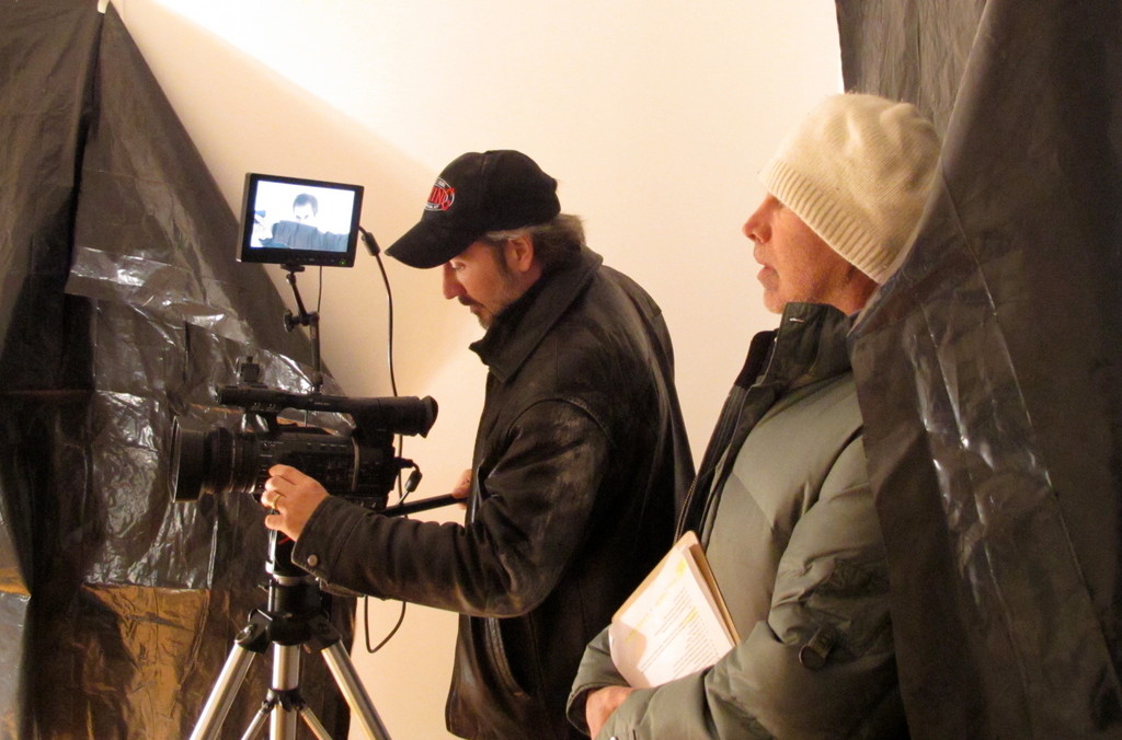 Baldwin’s FreD Carpenter, right, is directing the film. Although set in Queens, he chose to shoot several scenes in Baldwin.