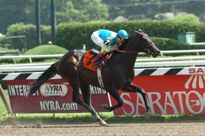 More Happy and Rafael Bejarano recently won the Adirondack Stakes at Saratoga Racetrack, one of three thoroughbred horse-racing facilities overseen by NYRA.