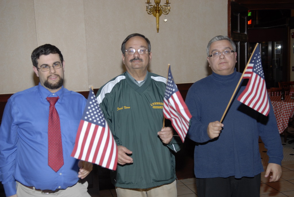 Matt Duffy, Norman Rubin and Dave Kotkin showed their patriotic spirit.