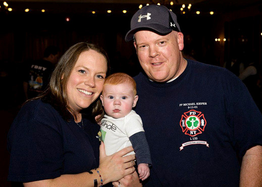 Lauren and Robert Foley with their son, Jack, who was diagnosed with a heart defect.