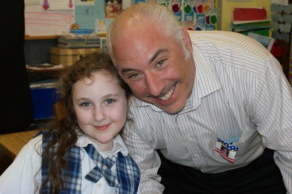 Ava DiSanto and her Dad on Special People Day.
