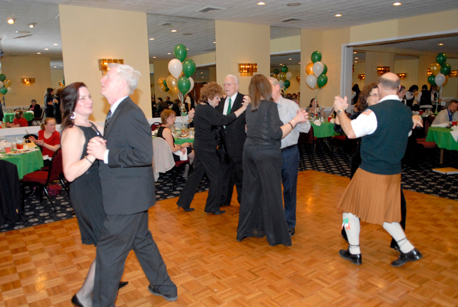 The partygoers dance the night away to the music of The Ed Ryan Band.