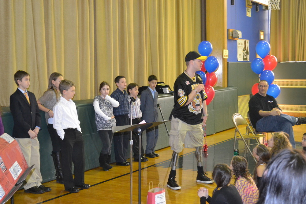 Christopher Levi talked to the Waverly Park students.