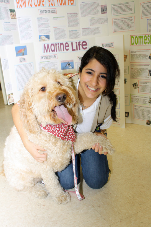 Carey High School senior Alexa Brusca recently presented a animal-safety program she developed to local residents.