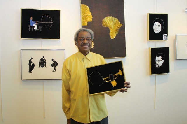 Charles Winslow's "Black History Collection" and "Thread Art Exhibit" are on display now, throughout the month of February, at the Elmont Memorial Library.