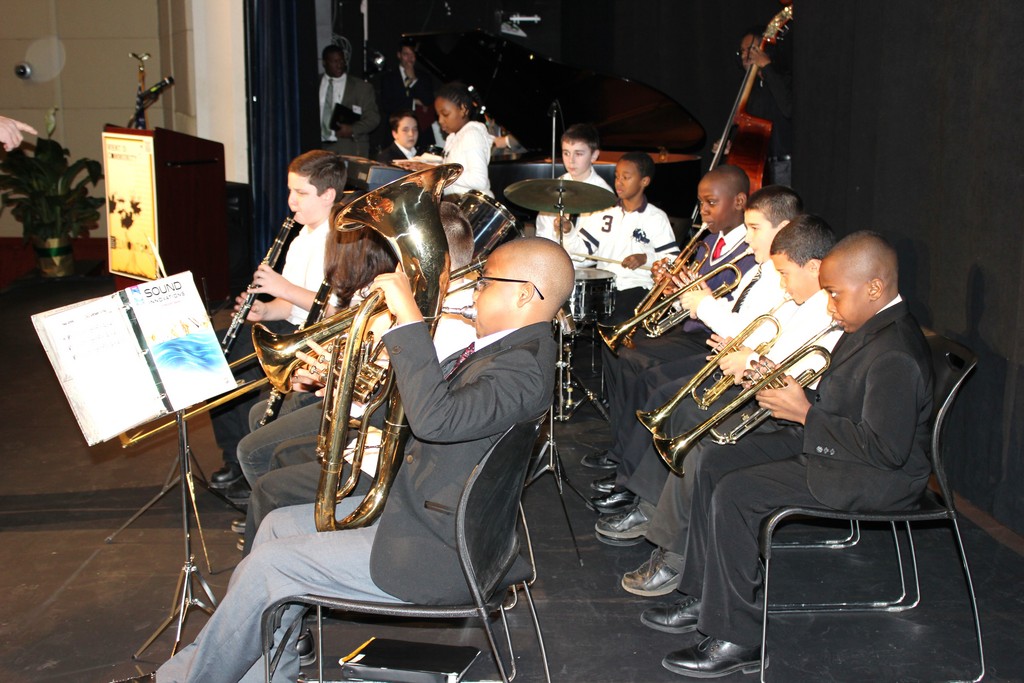 The Elmont Jazz Masters performed at the Black History Celebration, held at the Elmont Memorial Library on Feb. 12.