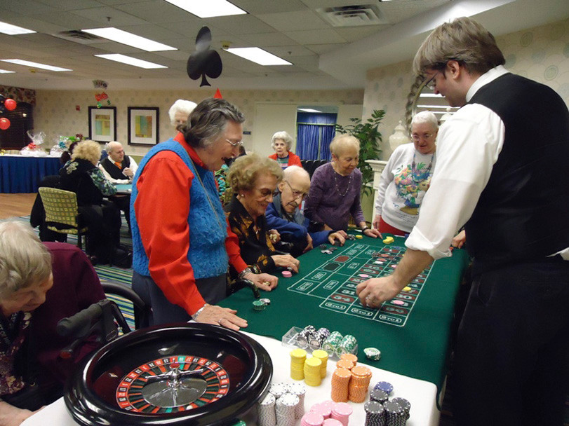 Lillian Buyalski, Alma Nitti, Charles Chiappone and  Trudy Zacher were ready for Roulette.
