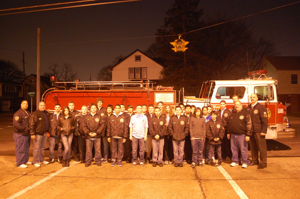 Members of the Valley Stream Junior Fire Department accepted their new fire truck on March 17 outside the Fire Department’s headquarters on Rockaway Parkway.