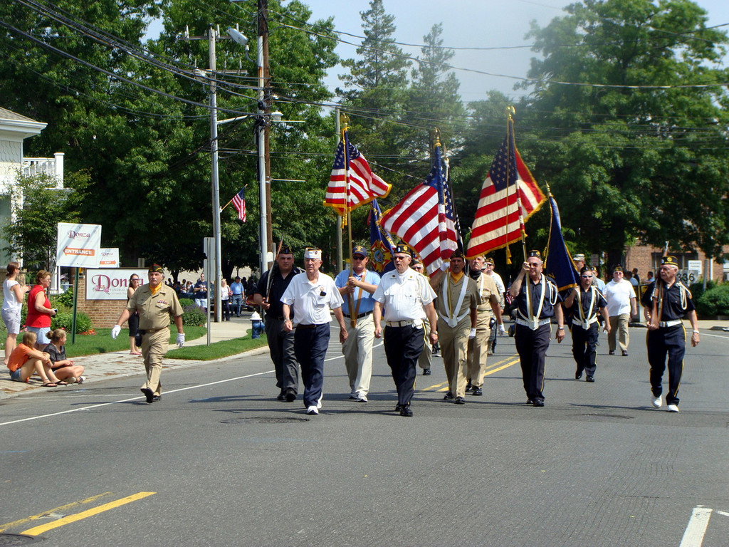 Veterans marched in the East Rockaway Memorial Day parade