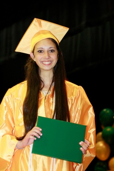 Alyssa Glanzer just received her diploma!