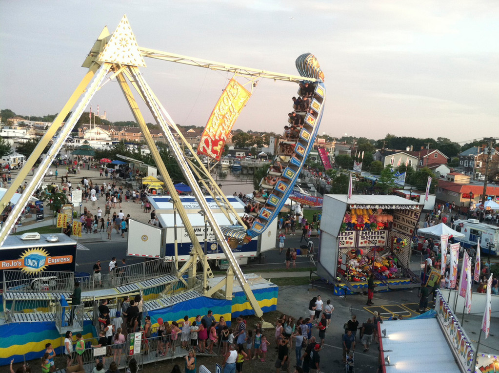 The fair from the air: A view from the Festival Wheel/Ferris Wheel at the Stars & Stripes event on June 29-30