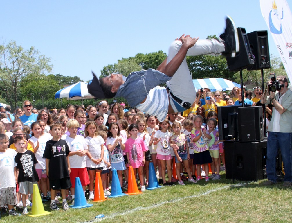 Disney star Trevor Jackson put on an energetic show when Camplified, a traveling summer concert series, came to Rolling River Day Camp in East Rockaway on July 10