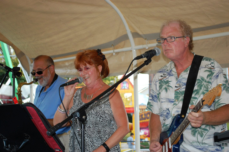 Musical group Sweet Lorraine, from left, Jim Bozzi, Lorraine Barounis and Richard Mattes provided entertainment.