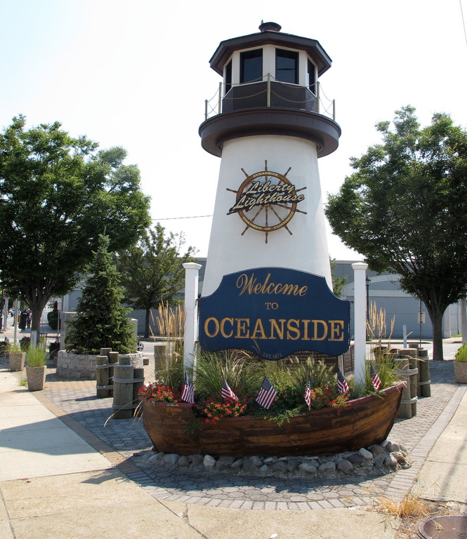 The reason Oceanside’s town square is a triangle is that a set of trolley tracks originally converged on the spot.